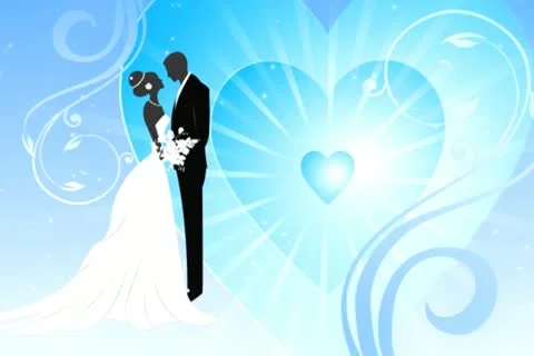 Bride &amp; Groom Background 02 Stock Footage 10873687
