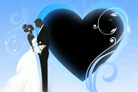 Bride &amp; Groom Overlay Stock Footage 10873694