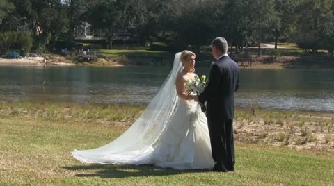 Bride Groom Talking Stock Footage 12709996