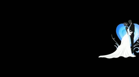 Bride &amp; Groom Wipe HD Stock Footage 10873609