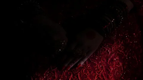 Bride Hand Change Dark Shoot Clip Stock Footage 337371604