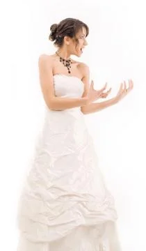 Bride having a bad day Stock Photos