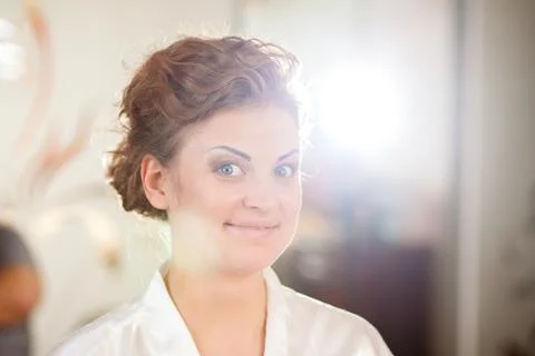 Bride home light Stock Photos