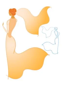 Bride Illustrazione stock