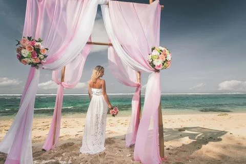 Bride, just married Foto stock