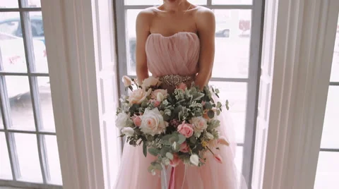 Bride looks into camera. Stock Footage 61052483