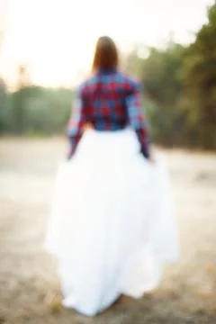 Bride out of focus Foto stock