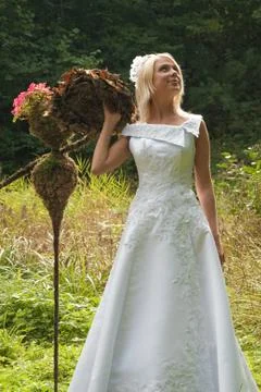 Bride outdoor Stock Photos
