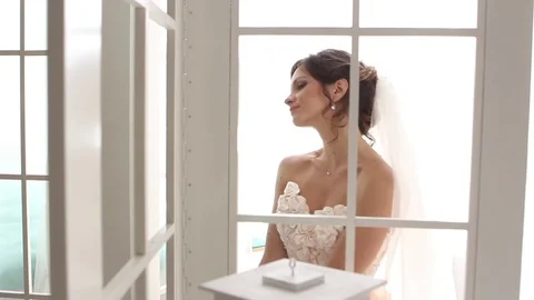Bride Is Photographed In The Studio Stock Footage 75161277