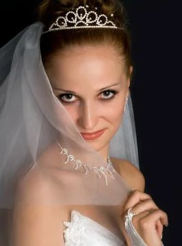 Bride portrait Stock Photos