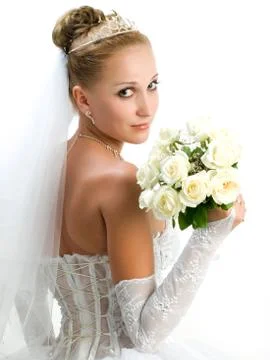 Bride portrait Foto stock