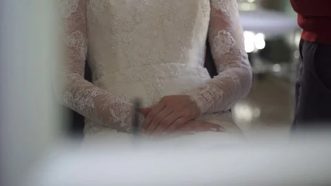 Bride Portrait Wedding Makeup, Wedding Hairstyle Stock Footage 74970000