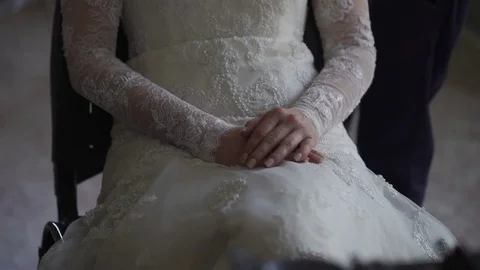 Bride Portrait Wedding Makeup, Wedding Hairstyle Stock Footage 74971470