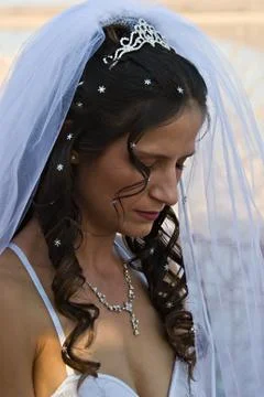 Bride praying Stock Photos