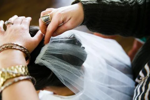 Bride Preperation Stock Photos