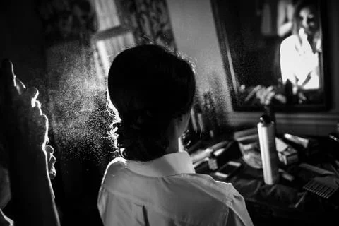 Bride Preperation Stock Photos