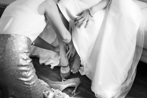 Bride Preperation Stock Photos