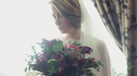 Bride is ready for the wedding ceremony Stock Footage 54060824