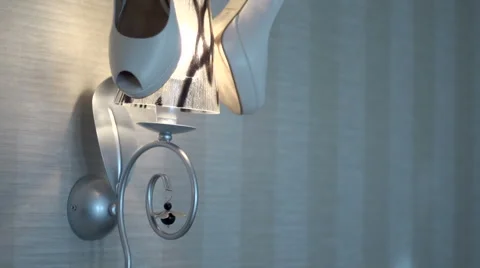 Bride shoes Stock Footage 54481035