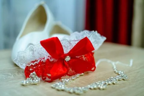 Bride shoes Stock Photos
