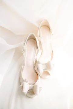 Bride shoes. Stock Photos