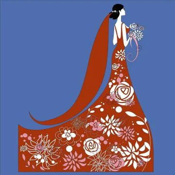Bride silhouettes vector icon. Best modern, simple, isolated, flat icon for webs Illustrazione stock