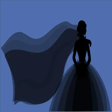 Bride silhouettes vector icon. Best modern, simple, isolated, flat icon for webs Stock Illustration