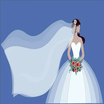Bride silhouettes vector icon. Best modern, simple, isolated, flat icon for webs Stock Illustration