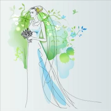 Bride silhouettes vector icon. Best modern, simple, isolated, flat icon for webs Stock Illustration