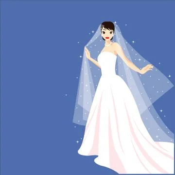 Bride silhouettes vector icon. Best modern, simple, isolated, flat icon for webs Stock Illustration