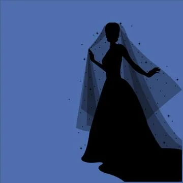 Bride silhouettes vector icon. Best modern, simple, isolated, flat icon for webs Stock Illustration