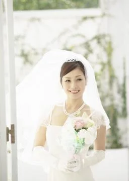 Bride smiling Stock Photos