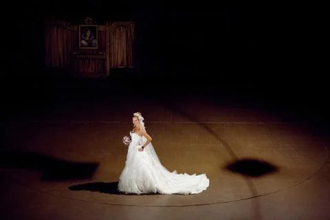 Bride on the stage Stock Photos