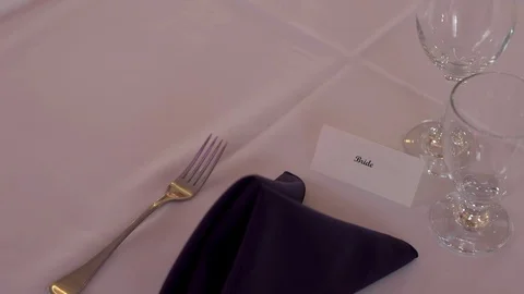 The Bride Table set at Wedding Reception. Stock-Footage 108451024
