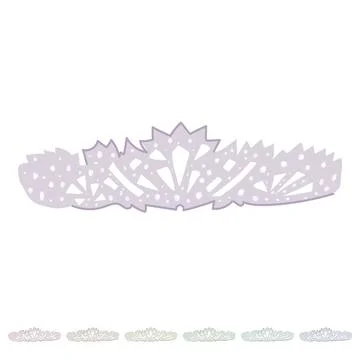 Bride tiara bridal vector cartoon graphic Stock Illustration