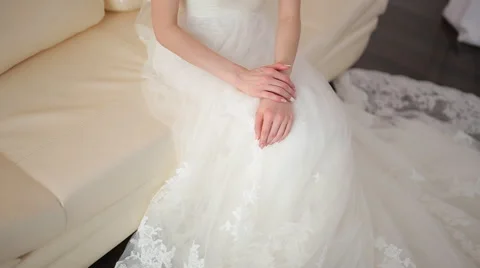 Bride Waiting For Groom Stock Footage 62418024
