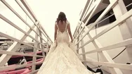 Bride Walking In Monte Carlo 4K Stock Footage