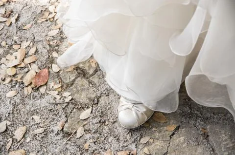 Bride walking Stock Photos