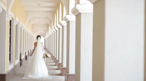 The Bride Walks Stock Footage 54586826