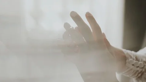 Bride Wears A Wedding Ring. Video stock 109507467