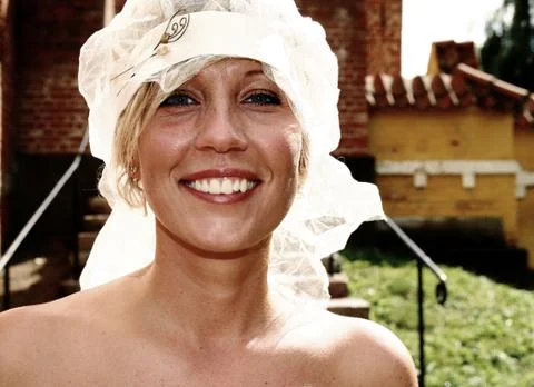 Bride on wedding day Stock Photos
