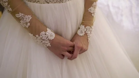 Bride in wedding dress Stock Footage 79601120
