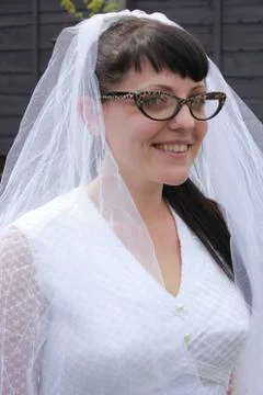 Bride in white Stock Photos