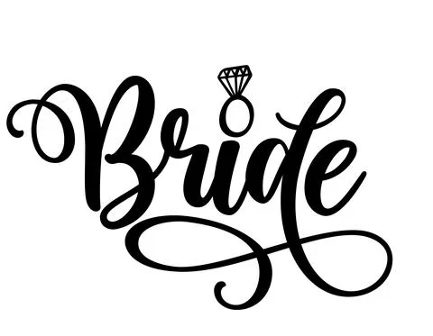 Bride word Stock Illustration