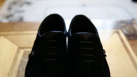 The bridegroom is dressing for wedding. Accessories for the bride, jacket, shoes Vidéo 111959095