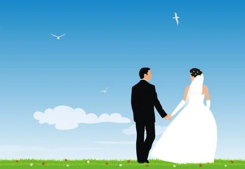 Bridegrooms Stock Illustration