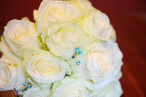 Brides bouquet closeup Stock Photos