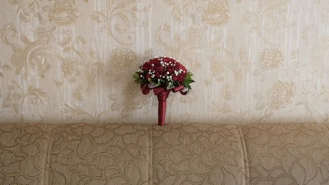 The bride's bouquet Stock Footage 116329278