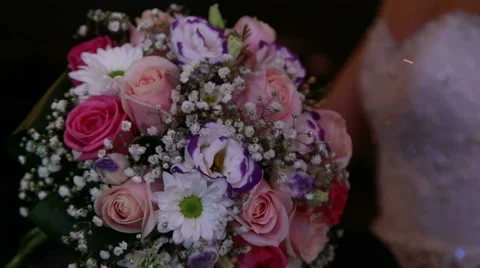 The bride's bouquet in the light Stock Footage 67994430