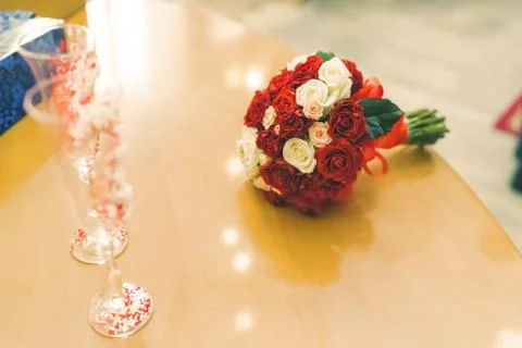 The bride's bouquet Stock Photos